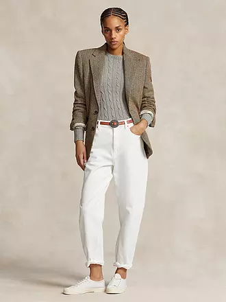 POLO RALPH LAUREN | Producto: Pullover
Marca: POLO RALPH LAUREN
Color: gris
Categorías: Moda,Mujer

Largo de manga: Manga larga
Escote: Cuello redondo
Material: Algodón,Punto
Diseño: Liso
Corte (Prenda superior): Regular
Estilo: Casual
Detalles: Logo,Punto trenzado | 